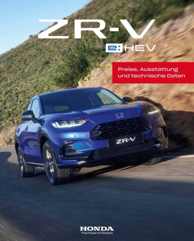 Honda ZR-V Prospekt cover image